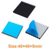 Picture of Jienk 4PCS 40mm Aluminum Heat Sink with Thermal Conductive Adhesive Tape, 40×40×5mm Heatsink Cooler for Cooling TEC1-12706, VRM GPU Stepper Driver 3D Printer Stepper Motor