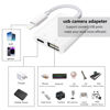 Picture of [Apple MFi Certified] Lightning to USB Camera Adapter with Charging Port for iPhone, USB 3.0 Female OTG Cable for iPad to Connect Card Reader USB Flash Drive U Disk Keyboard Mouse Hubs Midi
