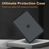 Picture of MOSISO Compatible with MacBook Air 13 inch Case 2025 2024 2023 2022 M3 A3113 M2 A2681,Anti-Cracking Heavy Duty TPU Bumper Plastic Hard Case&Keyboard Skin&Screen Film for MacBook Air 13.6, Black