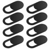 Picture of AOZUO Thin Webcam Cover Slide, 8PCS Phone Camera Cover Laptop Camera Blocker Slider Strong Adhesive Protect Privacy Security Compatible with Tablet Desktop PC Smartphones(Black)