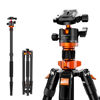 Picture of K&F Concept 68 inch /175cm Camera Tripods,Compact Travel Tripod with Monopod,10kg/22lbs Load Capacity 360° Panorama Ball Head Compatible with DSLR Cameras K255A4+BH-28L (TM2515M1)