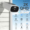 Picture of ELECCTV 2K Solar Camera Outdoor Wireless, 2.4/5 Ghz WiFi Cameras for Home Security,130°-Wide View,Color Night Vision, IP65 Waterproof,2-Way Audio,Cloud/SD, Support Alexa