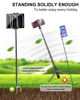 Picture of Kolasels Monopod Tablet Holder for Outdoor [57" Metal Pole] Tripod Tablet Stand for Camping, Travel, Tablet Floor Stand for iPad Pro 12.9, Mini, Air, iPhone and 4-13" Tablet and Cellphonea