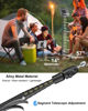 Picture of Kolasels Monopod Tablet Holder for Outdoor [57" Metal Pole] Tripod Tablet Stand for Camping, Travel, Tablet Floor Stand for iPad Pro 12.9, Mini, Air, iPhone and 4-13" Tablet and Cellphonea