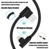 Picture of Osecet iPhone Charger 3ft MFi Certified 3 Pack 90 Degree Nylon Braided Lightning Cable Right Angle iPhone Charging Cord for iPhone 13 12 11 Pro X XS XR 8 Plus 7 6 5 and More (Black, 3 FT)