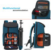 Picture of MOSISO Camera Backpack 17.3 inch, DSLR/SLR/Mirrorless Case Large Men/Women Photography Camera Bag with Laptop Compartment&Tripod Holder&Rain Cover Compatible with Canon/Nikon/Fuji/Laptop, Teal Blue
