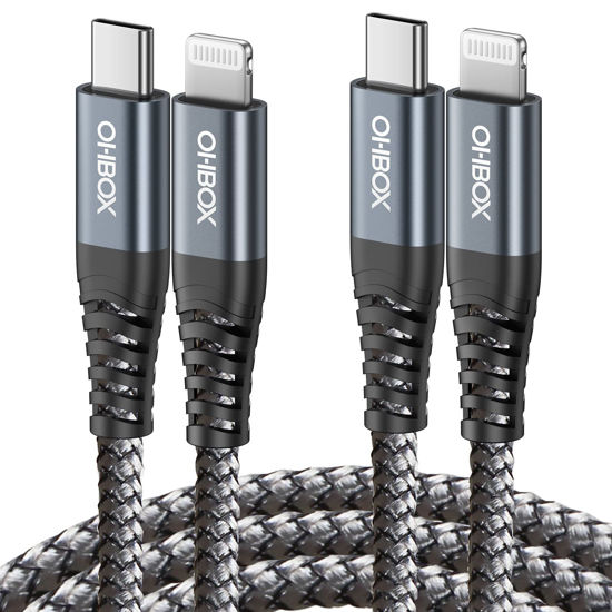 Picture of iPhone Fast Charger 10FT 2Pack, USB C to Lightning Cable for iPhone, 10Foot Long USBC iPhone Charger, Type C iPhone Charging Cord Compatible with iPhone 14 13 12 11 Pro Max XR XS X 8 Plus SE iPad