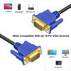 Picture of Long VGA Cable 35 Feet, Shielded Male VGA to VGA Male Monitor Computer Cable Adapter, Pure Copper VGA Wire HD15 1080P @60Hz Full HD High Resolution for TV Computer Projector-(Blue, 1-Pack)