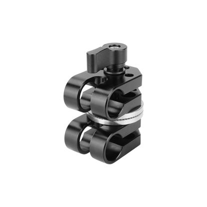 Picture of SZRIG Adjustable 15mm Dual Rod Adapter with M6 Rosette Adapters for Camera Photo Studio
