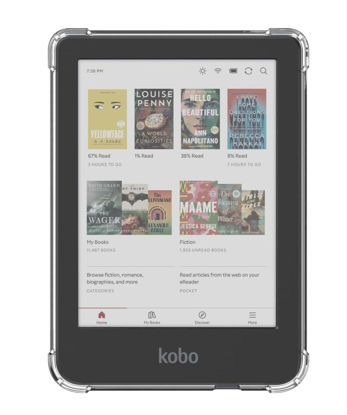 Picture of Zcooooool Case for Kobo Clara Colour/Clara BW/Compatible Kobo Clara 2E eReader 6 inch Clear Cover/Clara 2E Case/Clara BW Case/Clara Colour Case