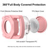 Picture of SANKALA Airtag Dog Collar Holder, [1 Pack] Waterproof Airtag Case for Dog Collar, TPU & Silicone Full Body Covered Anti-Lost Apple Air Tag Collar Holder Airtag Case for Pet Collar Backpack, Pink