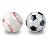 Picture of Perixx PERIPRO-303X2F 1.34 Inches Sports Trackball 2 pcs Pack - Fun Novelty Baseball and Soccer Design - Compatible for M570, M575, PERIMICE-517/520/717/720, and Other 1.34inches Trackball Mouse