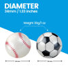 Picture of Perixx PERIPRO-303X2F 1.34 Inches Sports Trackball 2 pcs Pack - Fun Novelty Baseball and Soccer Design - Compatible for M570, M575, PERIMICE-517/520/717/720, and Other 1.34inches Trackball Mouse