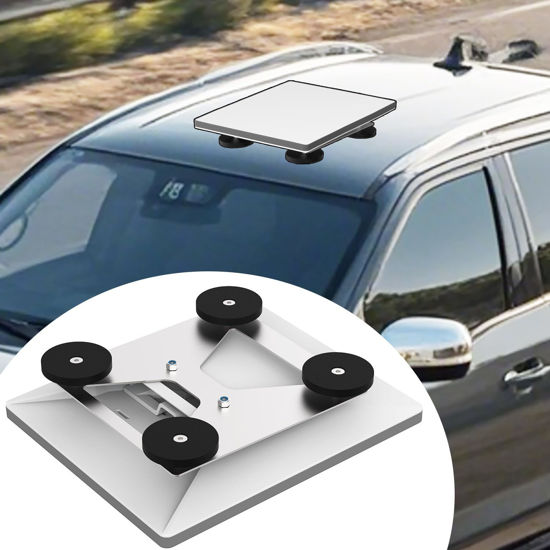 Picture of Starlink Mini Magnetic Car Mount,264 Pounds Starlink Mini Magnetic Roof Mount,Starlink Mini Magnetic Roof Mount Kit for RVs, Vans, Boat, Yachts, Trucks, (Work with starlink Mini Kickstand)