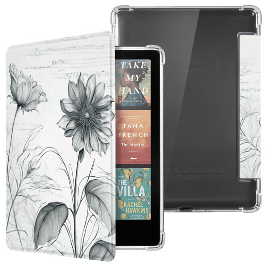 Picture of CoBak Case for Kindle Paperwhite 12th Gen 2024 (7") & Kindle Colorsoft Signature Edition (7") - New PU Leather Cover and Clear Soft Silicone Back Cover with Auto Sleep Wake Feature