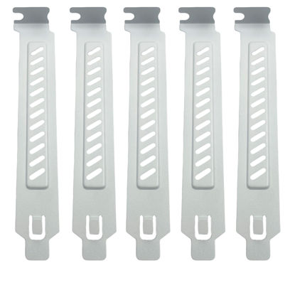 Picture of 10PCS White PCI Slot Covers,Dust Filter Bracket Expansion Blanking Plate for Computer Cases