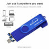 Picture of AVOMOCO 3.1 128GB 3 in1 High Speed Photo Backup Flash Drive for Android Phones wtih Type C/Micro Port&Tablets&PC. Photo-Stick-for Samsung Phones,LG,Google,Hua Wei.Moto, one Plus.etc
