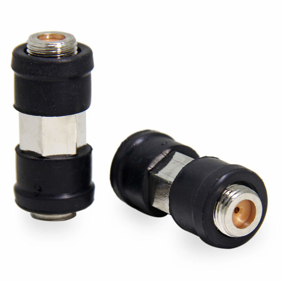 Picture of Outdoor Coaxial Cable Connector, 2 Pack RG6 Coax Coupler Barrel, F Female to Female Extension Connector 3GHz Weatherproof for Outdoor RG6 Cable, TV Cable