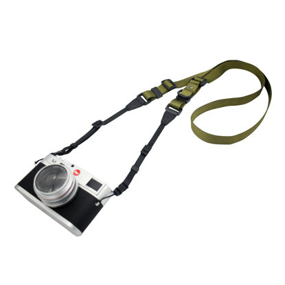 Picture of Camera Strap, Quick Release Adjustable Camera Neck Shoulder Sling Strap for Nikon Canon Sony Pentax Fujifilm Panasonic SLR DSLR Cameras Green