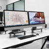 Picture of Hemudu 2 Pack Computer Monitor Riser | Triangle Save Space Desktop Corner Stand for Computer Monitor & Laptop Black HD01B-203