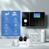 Picture of LWOHSI PG108 Alarm System for Home Security,WiFi+GSM 4G DIY Alarm Kit with Phone APP Alert, Door/Window Sensor, Remote, Work with Alexa and Google for House, Apartment