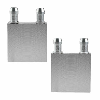 Picture of BXQINLENX 2PCS Aluminum Water Cooling Block for Computer PC CPU Graphics Radiator Heatsink (40X40MM)