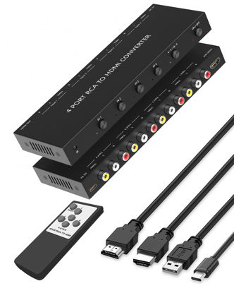 Picture of OseTub 4 Port RCA to HDMI Converter with UPGRADE TECHNOLOGY