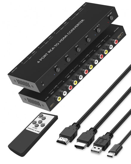 Picture of OseTub 4 Port RCA to HDMI Converter with UPGRADE TECHNOLOGY