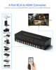 Picture of OseTub 4 Port RCA to HDMI Converter with UPGRADE TECHNOLOGY