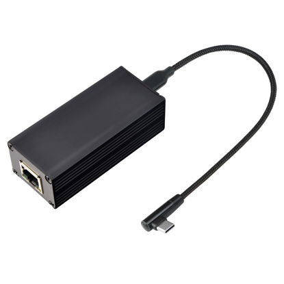 Picture of REVODATA 25W PoE to USB C Adapter Converter , PoE to Type-C Power Output with Ethernet, 5V/9V/12V/15V/20V Adaptive Output, Wired Broadband and PD Charging for Phone/Tablet (PD2CAT-20V)