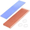Picture of Haojiaho Laptop NVMe M.2 Heatsink with Silicone Thermal Pad，70x21x6mm Heat Sink Copper for 2280 M2 SSD Laptop PS5