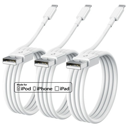 Picture of 10ft Apple Charger Cable, Long Apple Lightning to USB Cable 10 Feet,Fast iPhone Charging Cord 10 Foot for Apple iPhone 14 Pro Max/14 Plus/14/13/12/11 Pro/11/XS MAX/XR/8/7/6s/6/5S/SE iPad Original