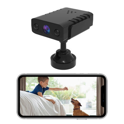Picture of WCFHS Compact and Lightweight Home Security Cameras - 1080P HD Night Vision for Indoor Surveillance of Pets, Babies, and More (0.4x1.3x1.5 Inches, 0.04 Pounds)