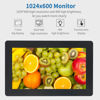Picture of Qcvoruno 7 inch Touch Security Monitor & Displays, HD/BNC/AV/VGA/USB Input, 1024 * 600 Resolution, Built-in Dual Speakers Portable LCD Touch Monitor, Suitable for Game PC DVD DSLR CCTV