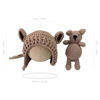 Picture of Ederafoto Newborn Photography Props Bear Hat Baby Photoshoots Outfits Photo Posing Crochet Bear Doll Knit Toy Accessories (Khaki)