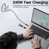 Picture of Rerwelin 5 FT for Thunderbolt 4 Cable 240W, 40Gbps USB 4 Cable with PD 3.1, 8K@60Hz, 4K@144Hz USB C Cable for iPhone 16/15, Thunderbolt 3, Docking, eGPU, SSD, Surface Pro, MacBook Pro