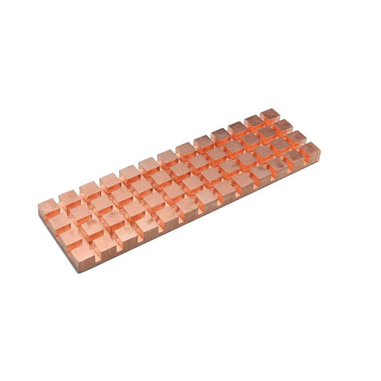 Picture of M.2 Heatsink ZCZQC 70x20x4mm Pure Copper Heatsink for Cooling M.2 SSD NGFF SSD NVME SSD