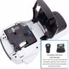 Picture of Label KINGDOM Compatible Label Replace for Dymo D1 45021 White on Black Standard Label Tape Refills, 1/2 Inch W x 23 Feet L, S0720610 for LabelManager 210D 280 160 450D Label Maker (4 Pack)