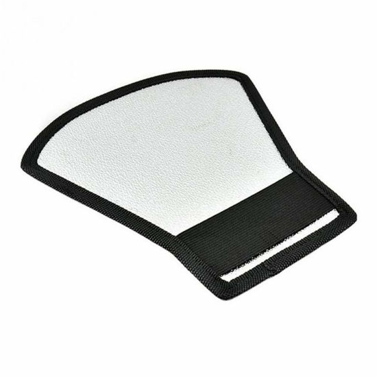 Picture of 1 Piece Flash Diffuser Reflector Premium Two-Sided Silver/White Bend Bounce Flash Reflector Kit with Elastic Strap