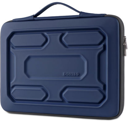 Picture of DOMISO 17 inch Laptop Sleeve with Handle Shockproof Waterproof EVA Protective Case for 17.3" ZBook Fury 17.3 G8/MSI GS73VR Stealth Pro/HP Envy 17/LG Gram 17"/ROG Strix GL702VS, Dark Blue
