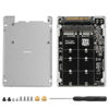 Picture of GINTOOYUN 2 in 1 Combo M.2 NVME/NGFF to U.2(SFF-8639) Adapter Card M.2 PCI-E NVME (M Key)/M.2 SATA NGFF (B Key) to U.2(SFF-8639) Solid State Drive Box (NGFF Slot Cannot Be Used Alone)