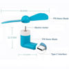 Picture of Mini Cell Phone Fan for Android Cellphones - 4 Pack Personal Portable Phone Fan for Type C USB C Port Smartphones, Small Travel Pocket Fans Plug in Mobile Phones Fast Cooling for Summer Outdoor