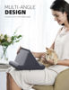 Picture of Lamicall Tablet Pillow Holder, Pillow Soft Pad - Tablet Stand Dock for Lap, Bed and Desk with Pocket & 4 Viewing Angles, for 2021 iPad Pro 11, 10.5, 12.9 Air Mini, Kindle, 4-13" Phone and Tablet, Gray