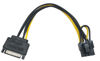 Picture of Traovien PCI Express Power Cable,15 Pin SATA Male to 8 Pin (6+2 Pin) PCI Express Female Video Card Power Adapter Cable(15CM/6inch 2Pcs)
