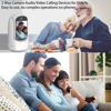 Picture of NBKsmart 2-Way Video/Audio Security Camera Screen WiFi AI Detection Puppy/Pet/Cat/Elderly/Dog Monitor Wireless Facetime Cam Voice Phone APP Sound Video Calling Devices for Grandparents,White