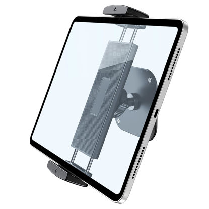 Picture of Lucrave Tablet Wall Mount, Aluminum iPad Wall Mount Holder, 360° Rotation Adjustable Wall Mount Compatible with iPad Pro/Mini, Galaxy Tab, Surface Pro, Kindle, All 4.7-13" Tablets and Phones
