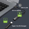 Picture of USB C to Slim Tip Laptop Charging Cable Adapter Female Type C to Male Converter for HP Laptop 18-20V Works with 45W 65W 90W (7.4 x 5.0mm HP)