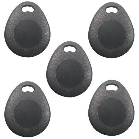 Picture of Visionis FPC-5273 Contactless RFID Proximity Smart Entry Key Fob 125kHz TK4100 26 Bit Tag for Keypad Reader Entry Access Control Pack of 5