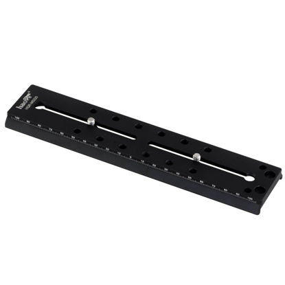 Picture of Haoge 220mm Rapid Connect Sliding Quick Release Plate for Manfrotto MVH400AHUS MVHN8AHUS MVHN12AHUS MVH608AHUS MVH612AHUS MVHN8AHUS MH054M0-Q5 MH055M0-Q5 MH055M8-Q5 MH057M0-Q5 Tripod Fluid Video Head