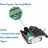 Picture of Jienk 2Pcs DB15 Solderless Female RS232 D-SUB Serial Adapters, 16mm thinner 15 Pin Port Terminal Solderfree Breakout Board Connector with Case Accessories